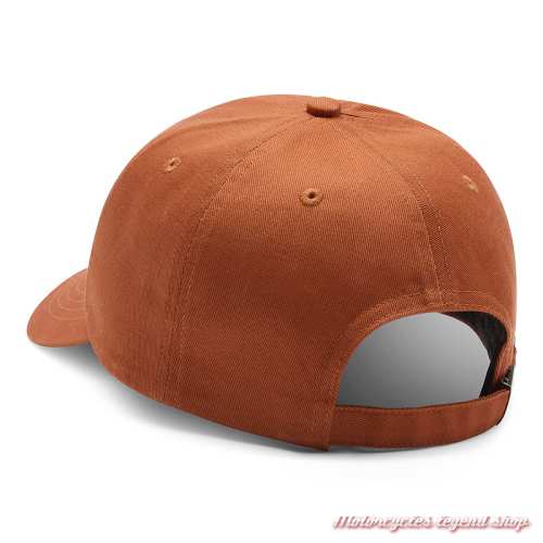 Casquette Bar &amp; Shield Orange Harley-Davidson homme, coton, brodé, réglable, dos, 97630-26VM