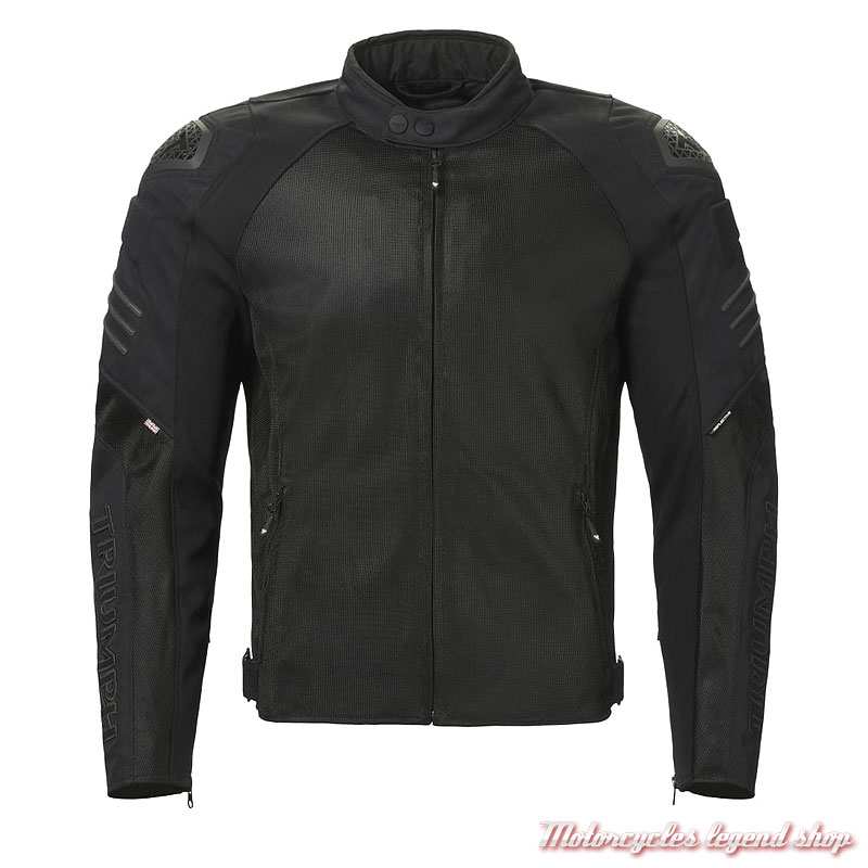 Blouson textile Shrike Triumph homme Tri tech, noir, MTPS26009
