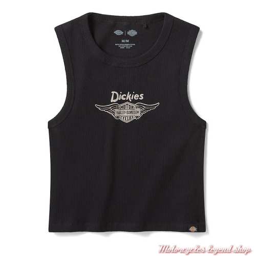 Debardeur Winged Dickies x Harley-Davidson femme, noir, coton, 96110-26VW