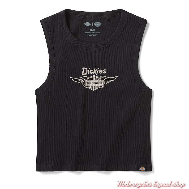 Debardeur Winged Dickies x Harley-Davidson femme, noir, coton, 96110-26VW