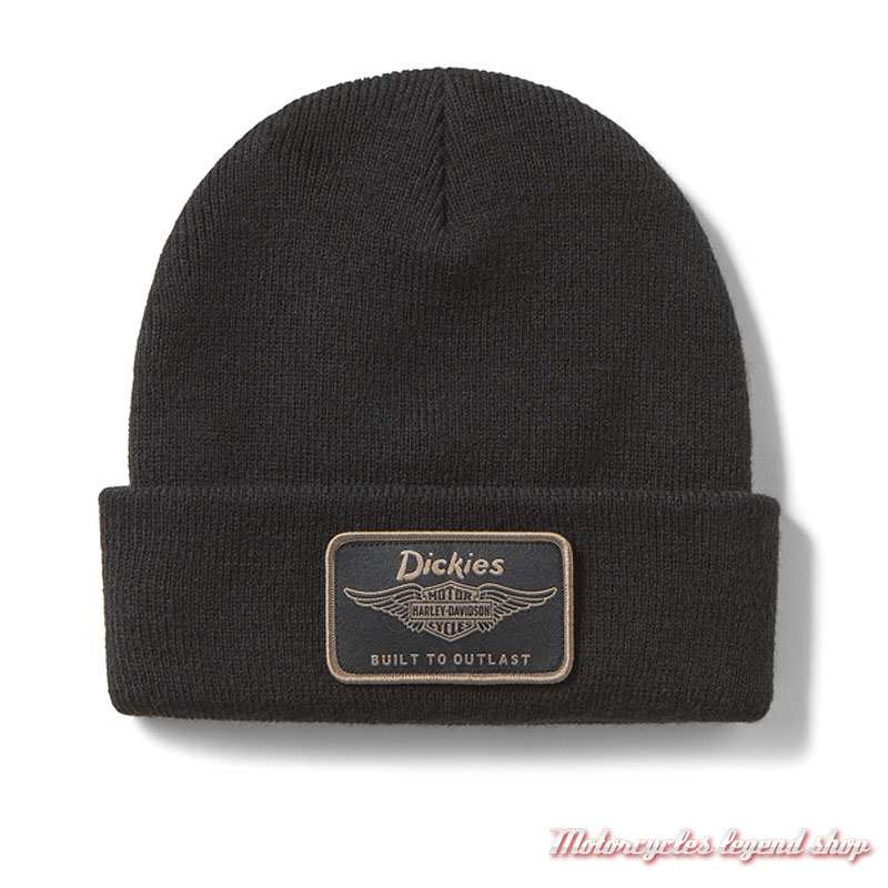 Bonnet Dickies x Harley-Davidson unisexe, trico, noir, revers, 97600-26VX