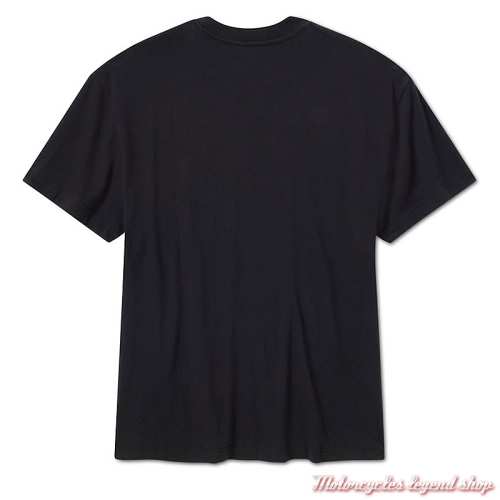 Tee-shirt Good Vibrations Harley-Davidson homme, noir, manches courtes, coton, dos, 96394-26VM