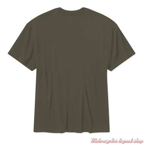 Tee-shirt Eye on the Prize Harley-Davidson homme, kaki, manches courtes, coton, dos, 96395-26VM