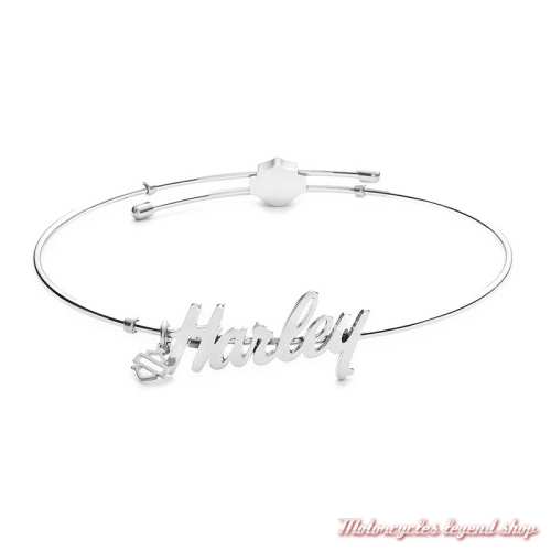 Bracelet Harley-Davidson femme, acier, rigide, 34B00212