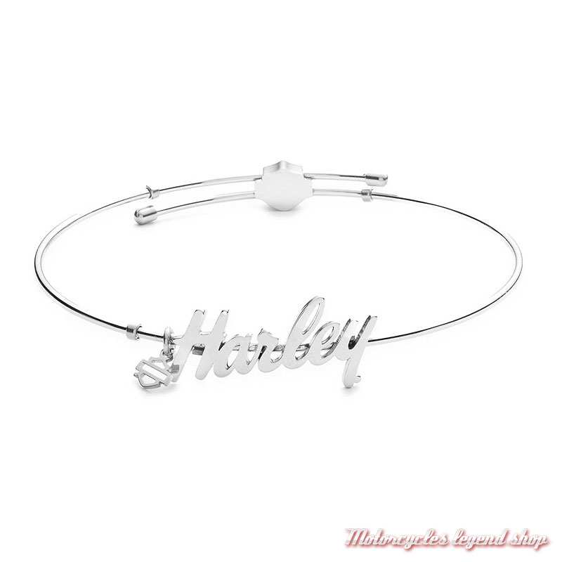 Bracelet Harley-Davidson femme, acier, rigide, 34B00212