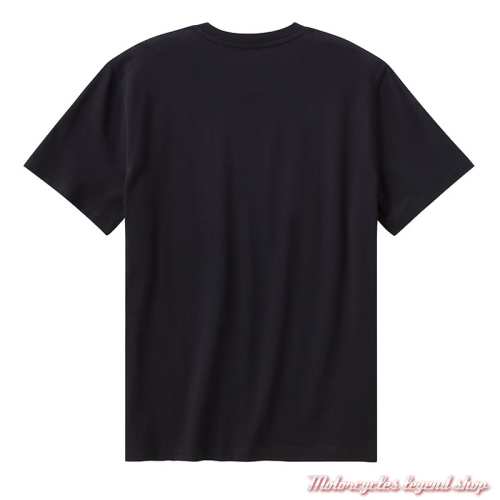 Tee-shirt Willie G Harley-Davidson homme, noir, manches courtes, coton, dos, 96164-26VM