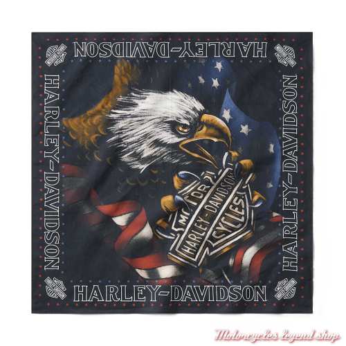 Bandana Stars & Stripes Eagle Harley-Davidson, coton, 55 x 55 cm, 97640-26VX