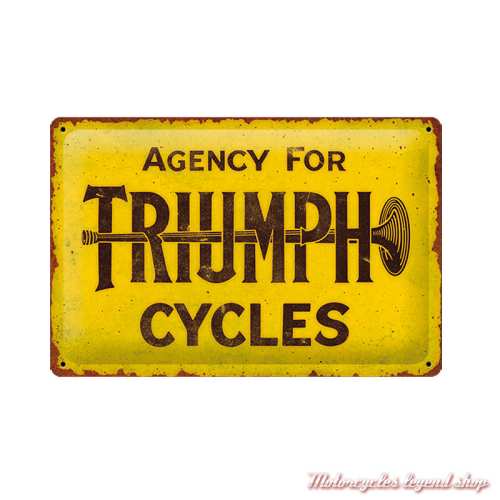 Plaque métal Agency For Cycles Triumph