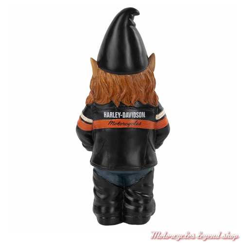 Naine de jardin Bikeuse Harley-Davidson, 25 cm, dos, HDX-99393