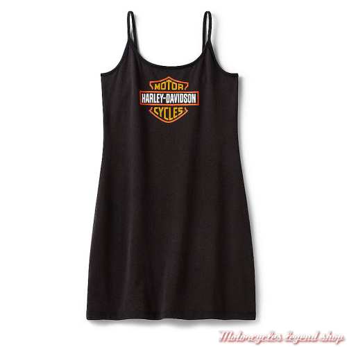 Robe débardeur Vintage Harley-Davidson femme, noir, coton, 96231-26VW