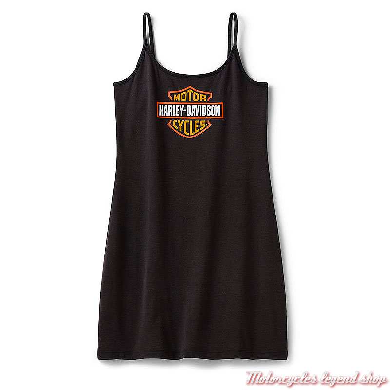 Robe débardeur Vintage Harley-Davidson femme, noir, coton, 96231-26VW