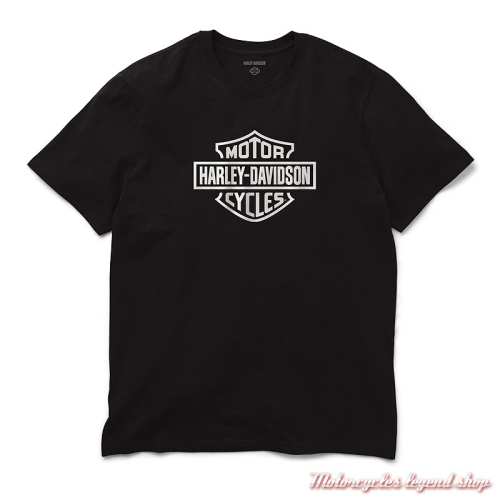Tee-shirt Bar & Shield black Harley-Davidson homme, coton, manches courtes, 96486-26VM