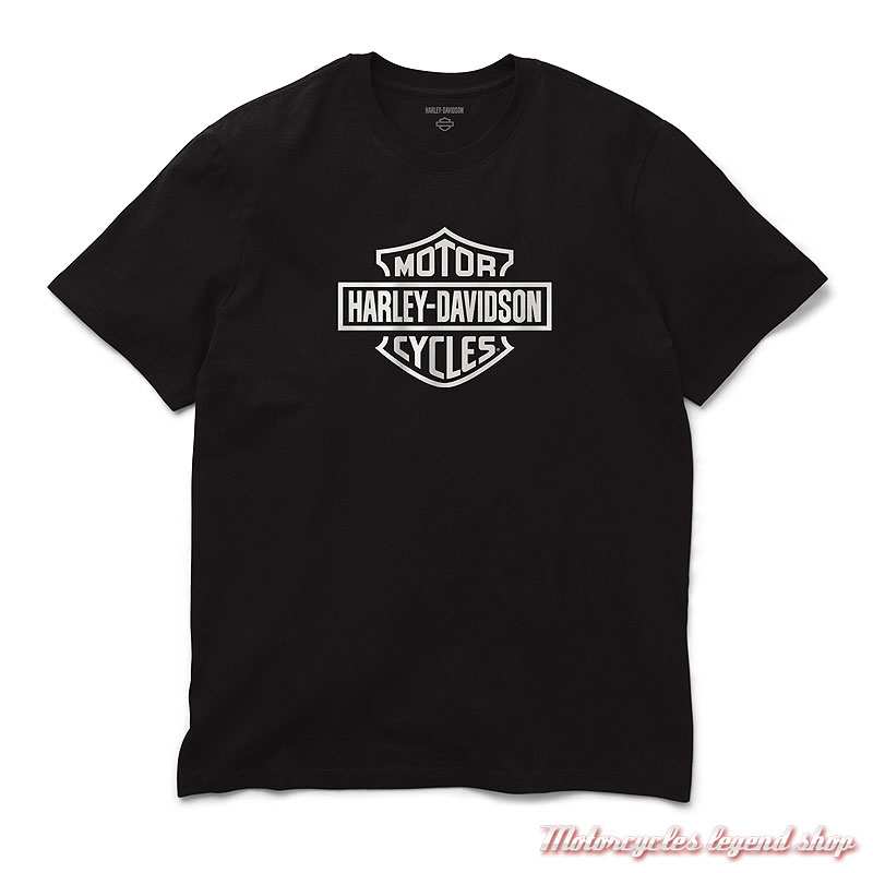 Tee-shirt Bar & Shield black Harley-Davidson homme, coton, manches courtes, 96486-26VM