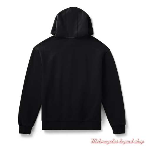 Sweatshirt à capuche Bar &amp; Shield black Harley-Davidson homme, coton, poly, dos, 96406-26VM