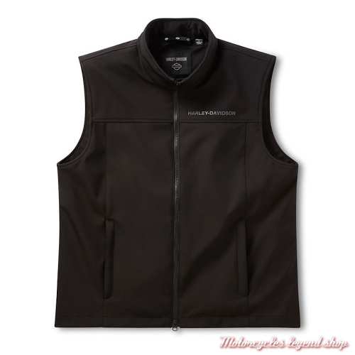 Veste sans manche Chauffante 12 V Harley-Davidson homme Softshell noir, 98106-26VM