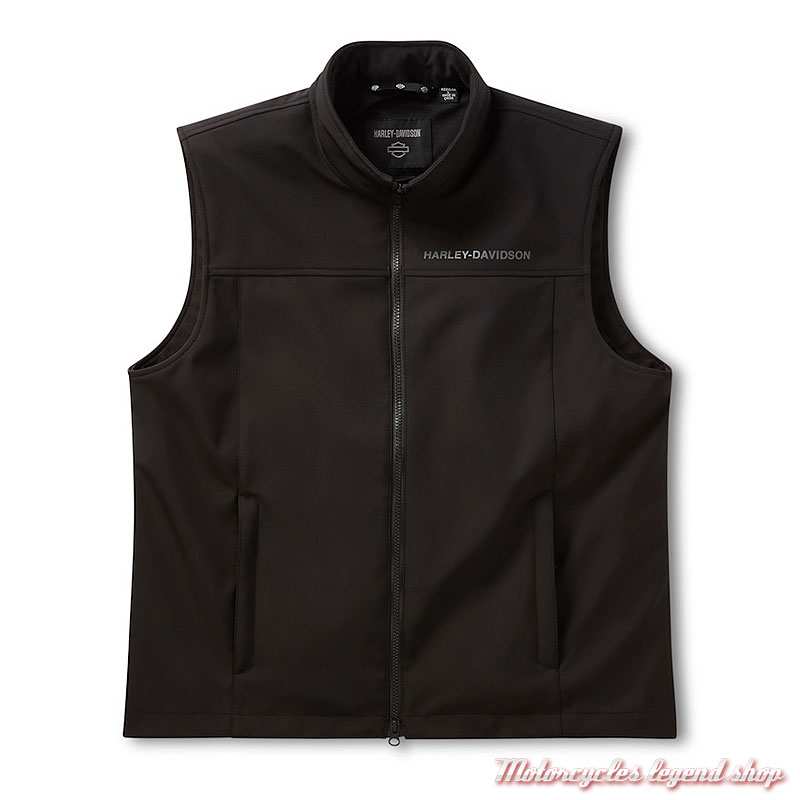 Veste sans manche Chauffante 12 V Harley-Davidson homme Softshell noir, 98106-26VM