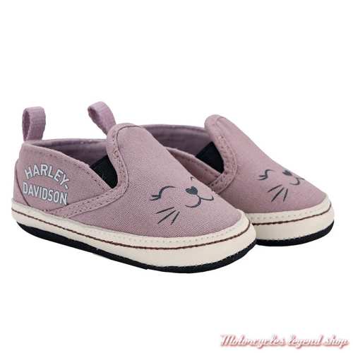 Chaussures Chat Bébé fille Harley-Davidson, rose, coton, 5003633