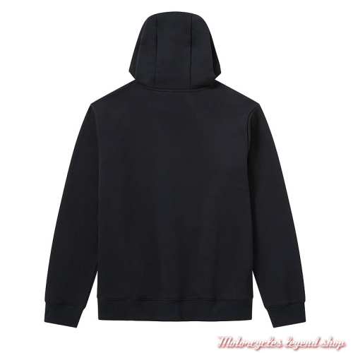 Sweatshirt Essential Bar &amp; Shield Orange Harley-Davidson homme, à capuche, noir, coton, poly, dos, 99102-26VM