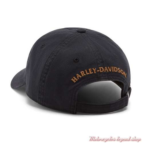 Casquette American Classic Harley-Davidson homme, noir, coton, brodé, réglable, dos, 97670-26VM