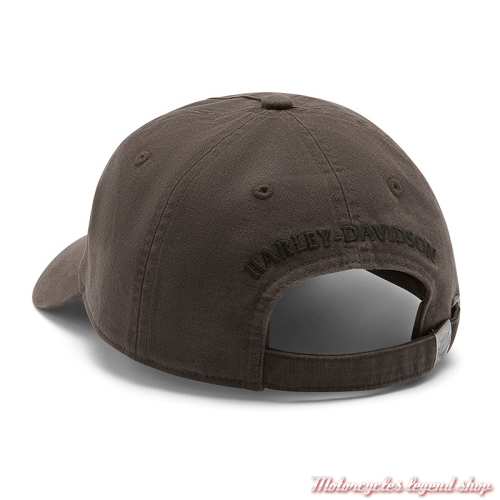 Casquette American Classic Olive Harley-Davidson homme, coton, brodé, réglable, dos, 97671-26VM