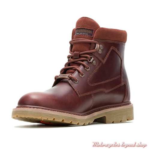 Chaussures Badlands Skull marron Harley-Davidson homme, à lacets, CE, inter, D97332