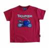 Tee-shirt Felt Bike, enfant, rouge, manches courtes, Daytona, Triumph