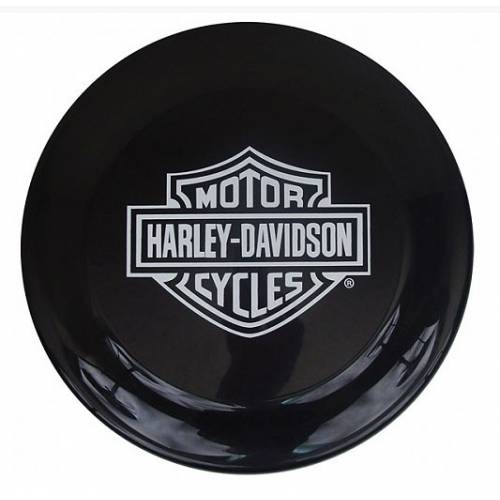 Frisbee, plastique noir, Bar & Shield blanc, Harley-Davidson FB30230