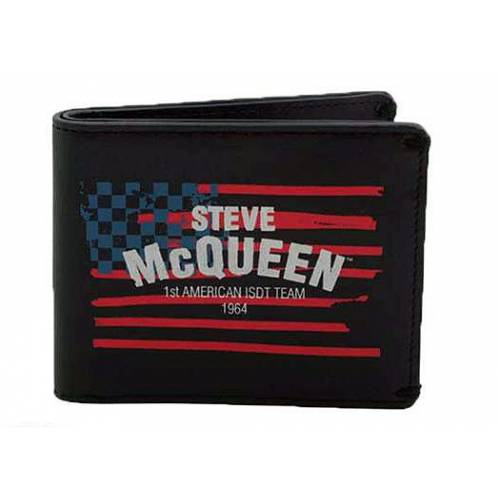 Portefeuille McQueen Americana, 2 volets, cuir noir, Troy Lee Designs 3063