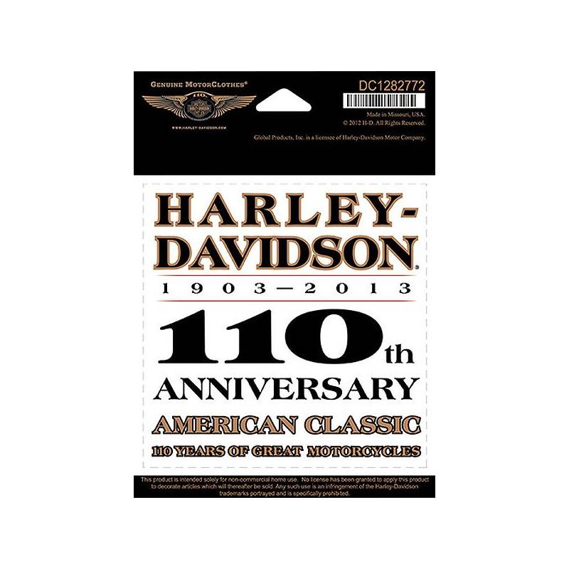 Sticker H-D 110th Anniversary, Harley-Davidson DC1282772