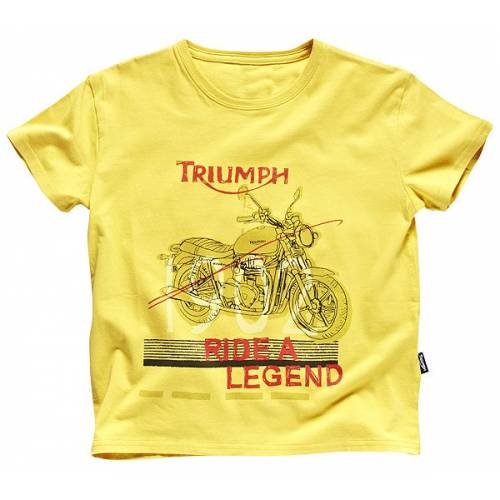 Tee-shirt Junior Bonnie, enfant, jaune, manches courtes, Triumph MJTS13129