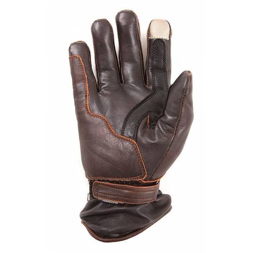 Gant cuir Retro Pro hiver marron homme, coque carbone, Helston&#039;s
