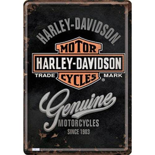 Carte postale métal H-D Genuine Harley-Davidson