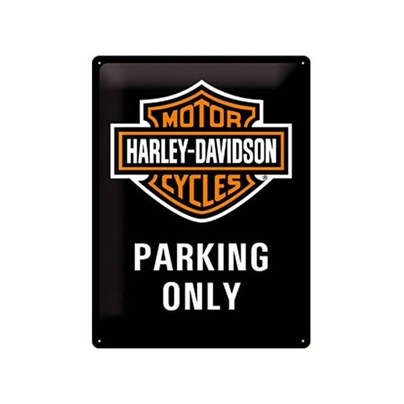 Plaque métal H-D Parking Only, Harley-Davidson 23130