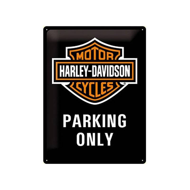 Plaque métal H-D Parking Only, Harley-Davidson 23130