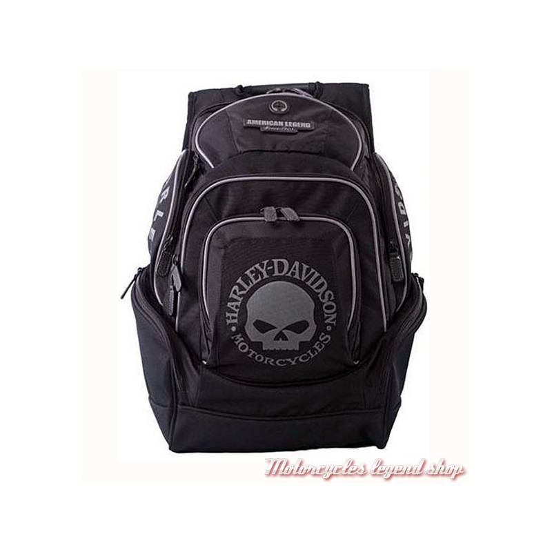 Sac à dos Skull black/grey, nylon, Harley-Davidson BP1924SB