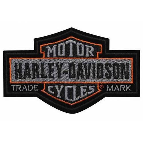 Patch Nostalgic Bar & Shield, vintage, brodé, grand modèle, Harley-Davidson EMB313754 