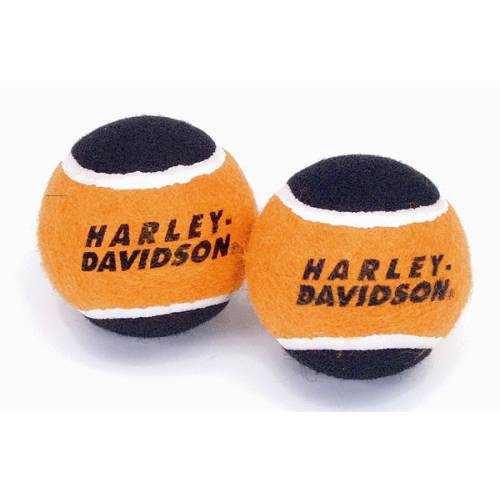 Balles de jeu x 2, tennis, souple, noir et orange, Harley-Davidson H8400P05