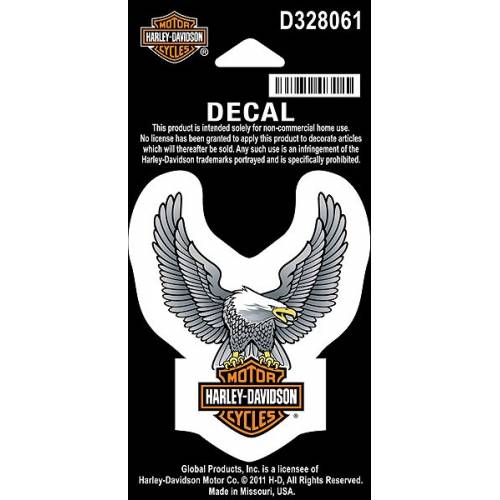 Sticker Upwing Eagle silver Harley-Davidson