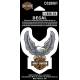 Sticker Upwing Eagle silver Harley-Davidson