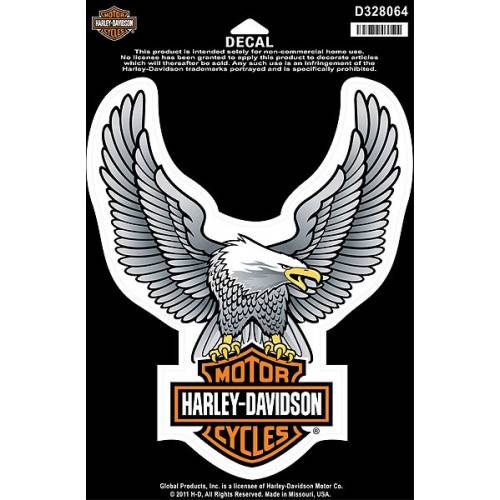 Stickers Upwing Eagle silver, grand modèle, Harley-Davidson D328064