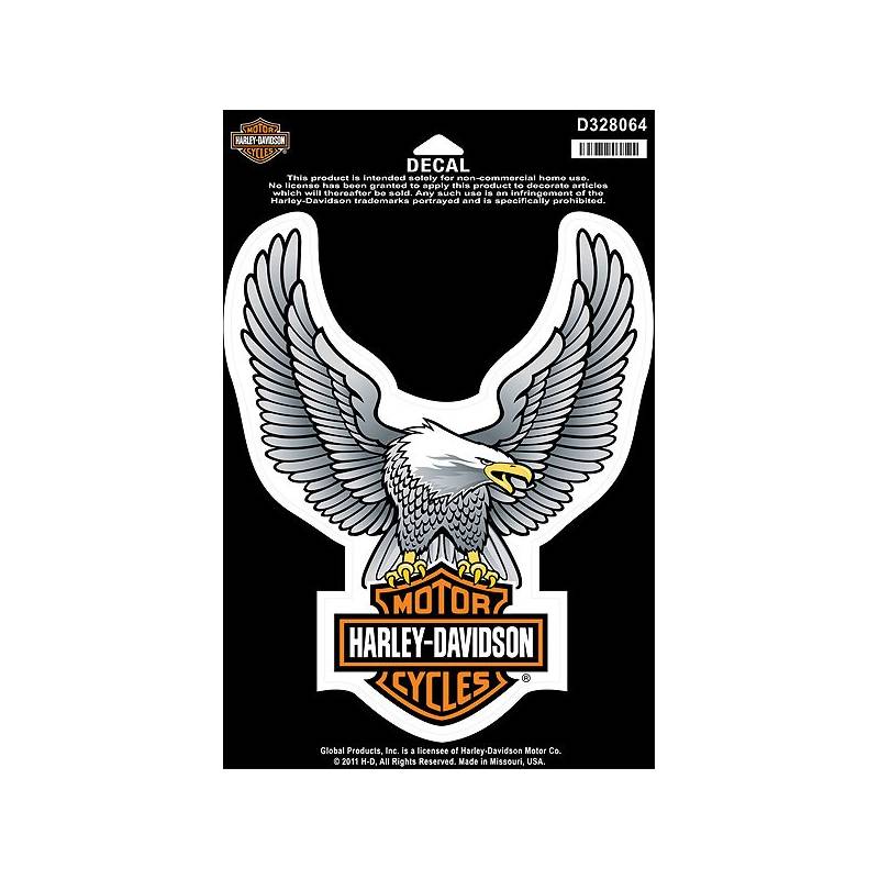 Stickers Upwing Eagle silver, grand modèle, Harley-Davidson D328064