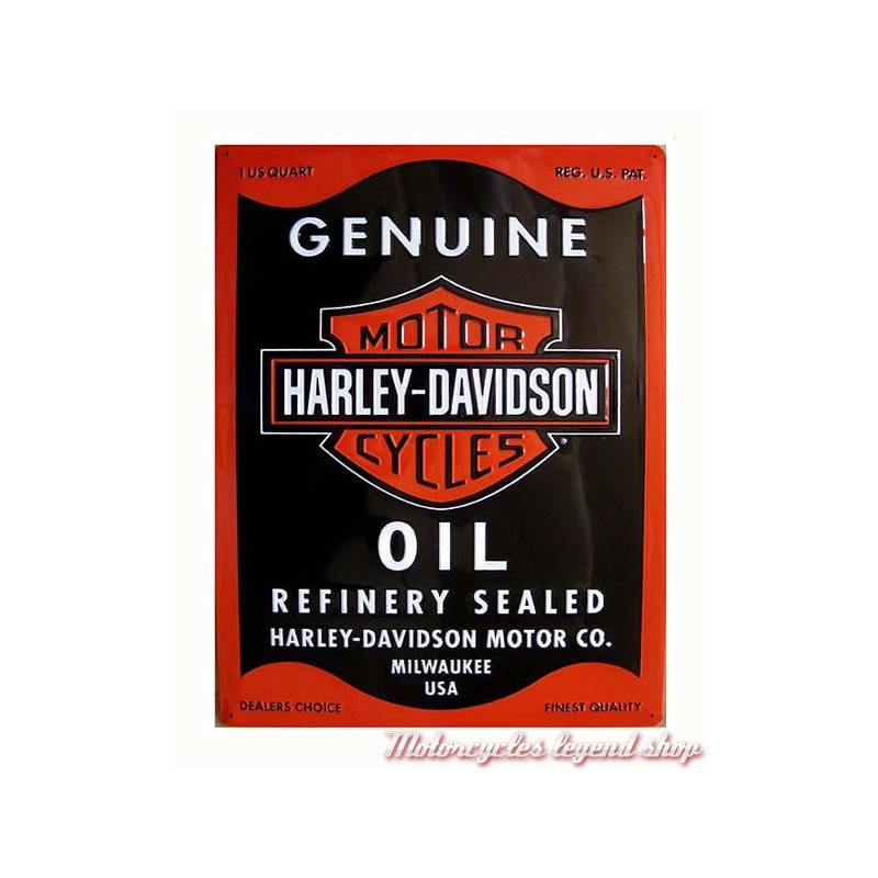 Plaque métal H-D Oil Can, rétro, Harley-Davidson 2010631