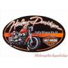Plaque métal Fat Boy Oval Harley-Davidson