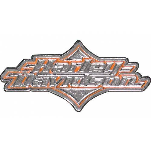 Pin's Joy Ride, racing, argent et orange, Harley-Davidson P052065