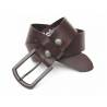 Ceinture cuir Marron homme, boucle amovible Helstons