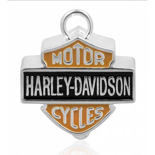 Clochette Large Bar & Shield Orange Harley-Davidson