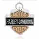 Clochette Large Bar & Shield Orange Harley-Davidson