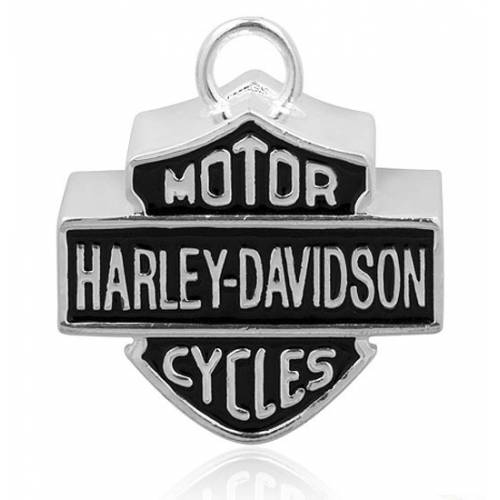 Clochette Large Bar & Shield , metal argenté et noir, Harley Davidson HRB024