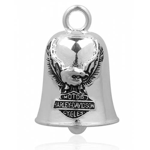 Guardian Bell BALD EAGLE USA FLAG Guardianu00ae Bell IN COPPER Fits Harley All Harley Davidson Accessories - Foto 3