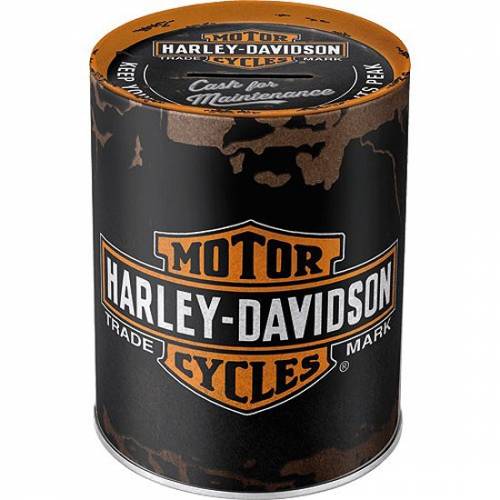 Tirelire métal H-D Genuine, rétro, Bar & Shield, Harley-Davidson 31001